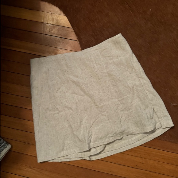 Altar’d State Beige Linen Skirt Size XS - Picture 2 of 4